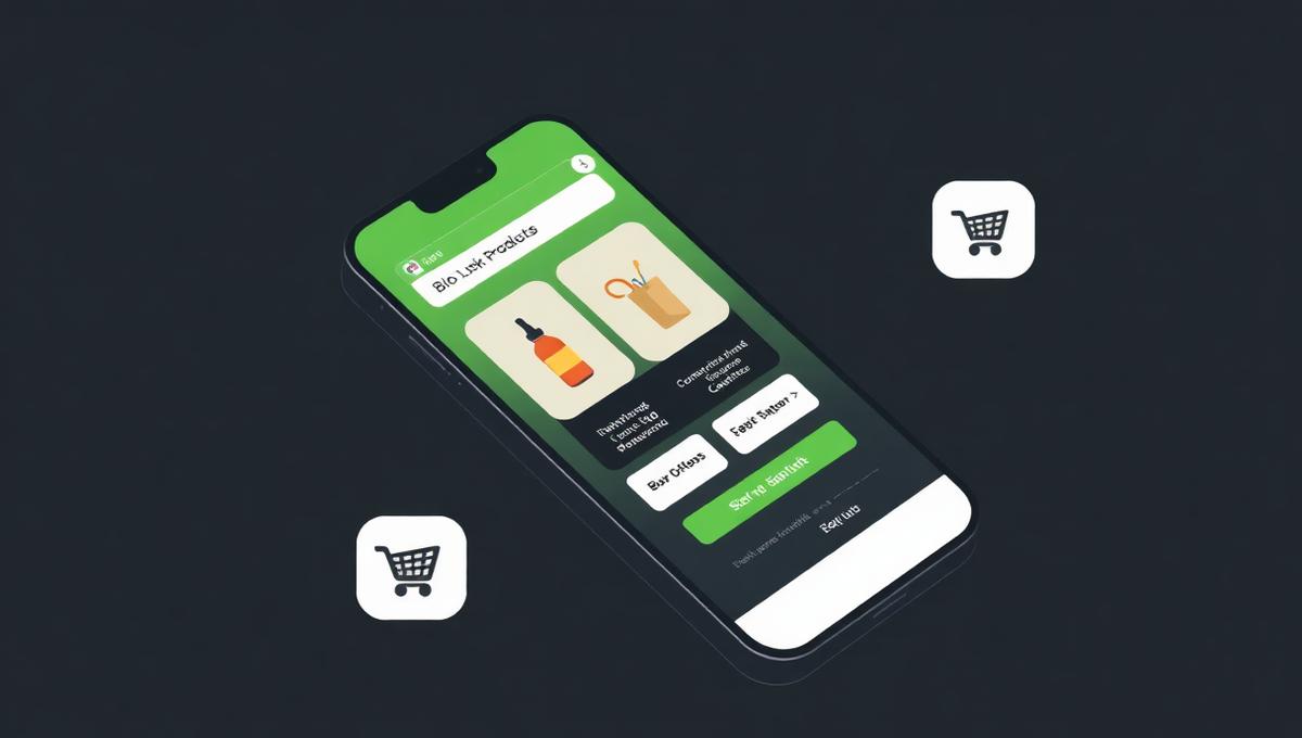 Mobile bio link storefront optimized for social media era commerce