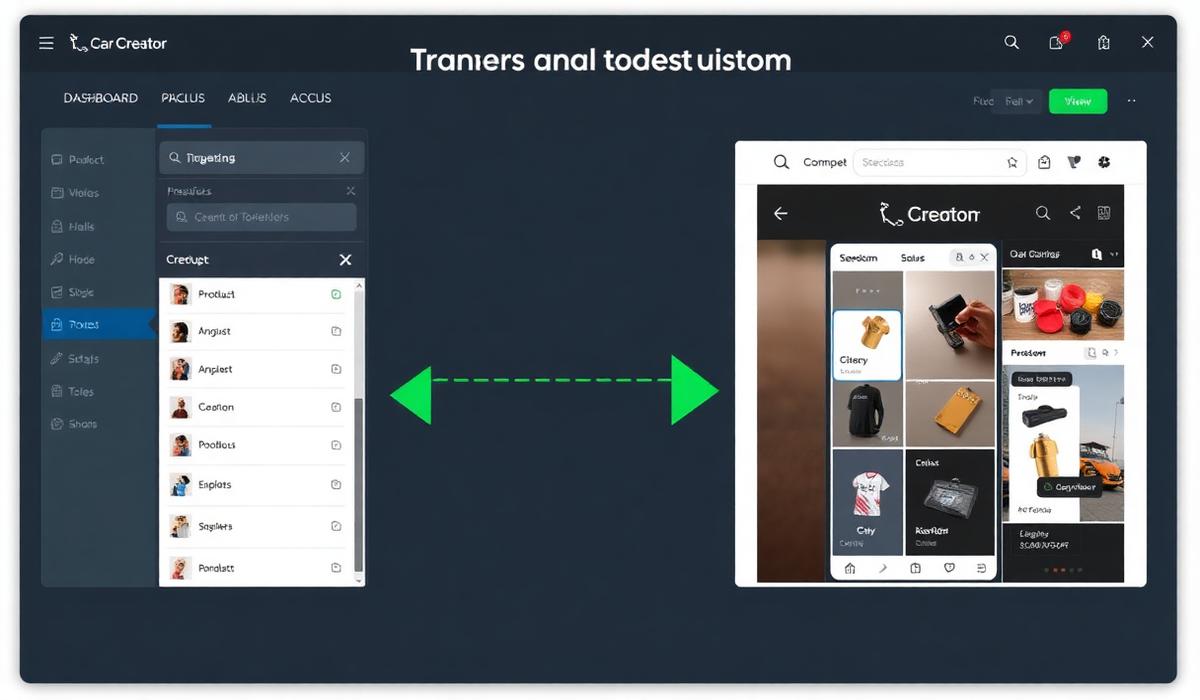Creator dashboard showing product upload and storefront customization process during Payhip to Creastor migration