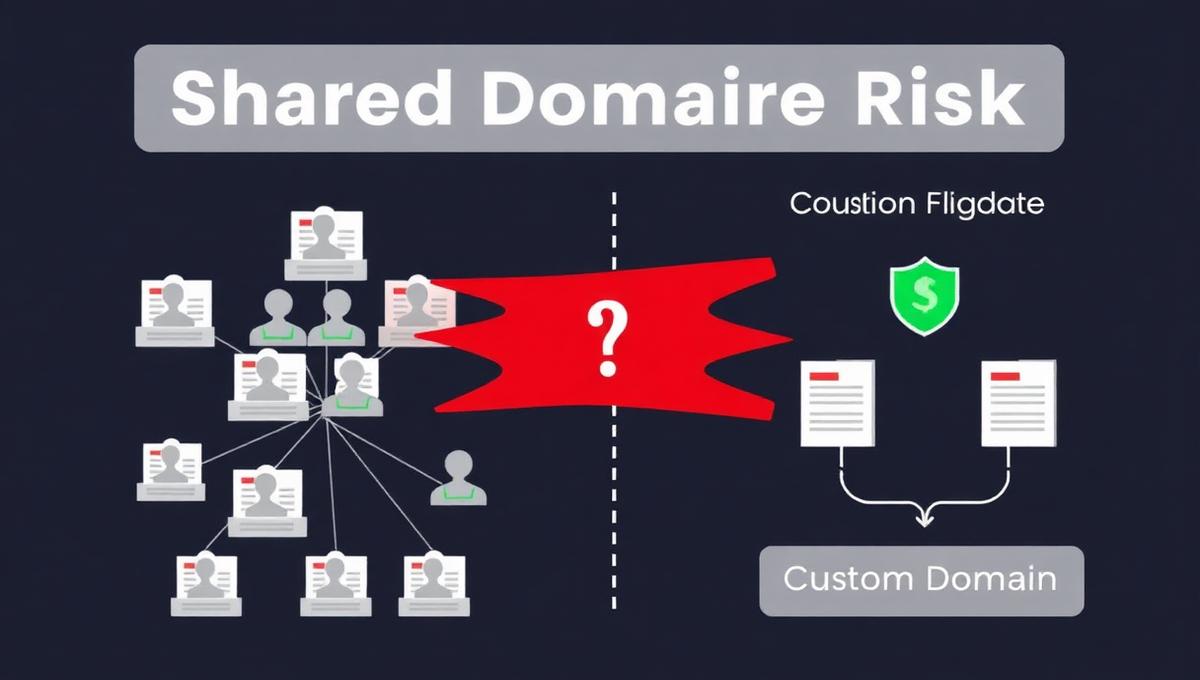 Shared domain risk — how one user's content can flag an entire platform domain