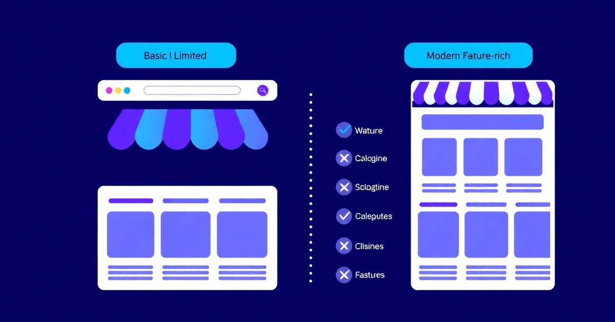 Side-by-side comparison of Stan Store and Creastor showing pricing features storefront design and commerce tools differences